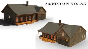 3D American house 007
