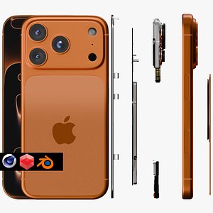 iPhone 17 Pro  Ultra Detailed 3D Model Exterior  Internal Components 3D model