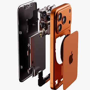 iPhone 17 Pro  Ultra Detailed 3D Model Exterior  Internal Components 3D model
