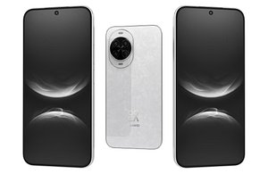 3D Huawei Nova 14 Frost white Low Poly model