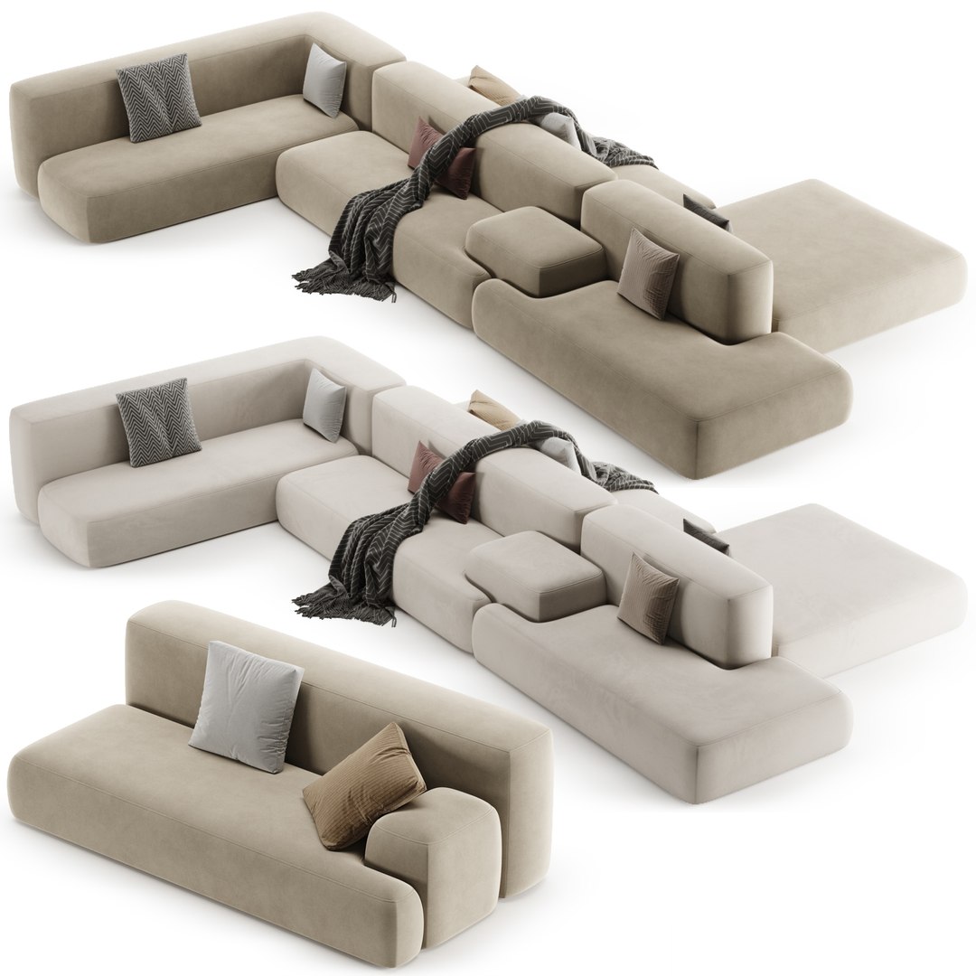 3D Cloud Sofa BY Lemamobili Model - TurboSquid 2106736
