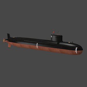 chinese 093 shang class nuclear submarine model