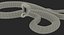 brown python snake rigged model