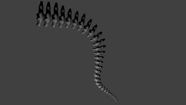 spine monster 3d model