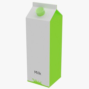 3d milk carton model