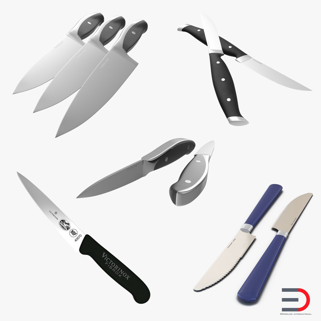 Knives 3D Models Collection 3D model preview