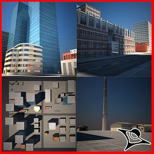 city building 3d model