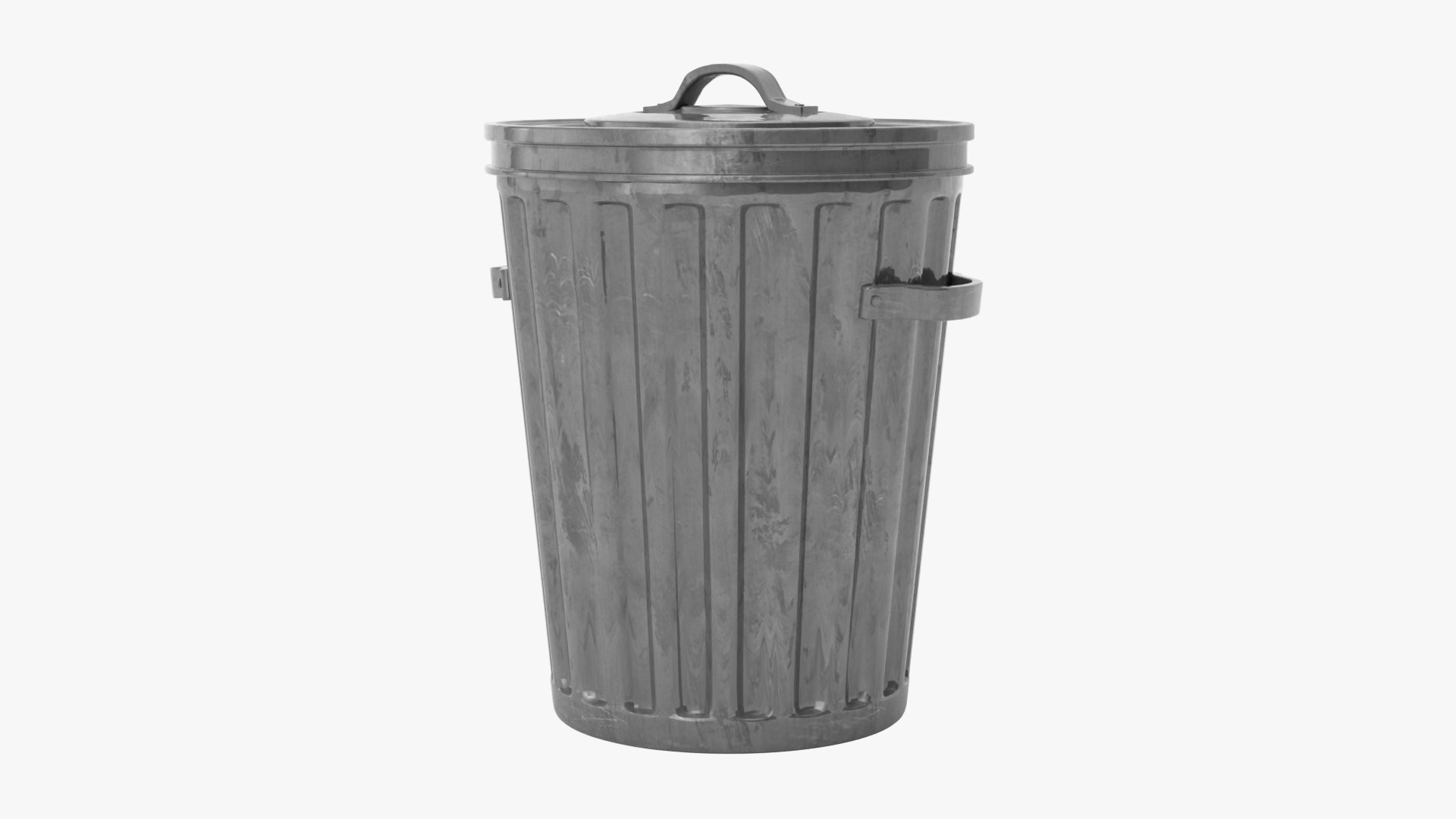 Metal Bin Trash Model TurboSquid 1882234