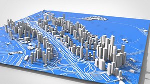 Cityscape Dubai Marina 3D model