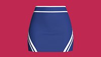 Girls Double-Striped Mini Skirt