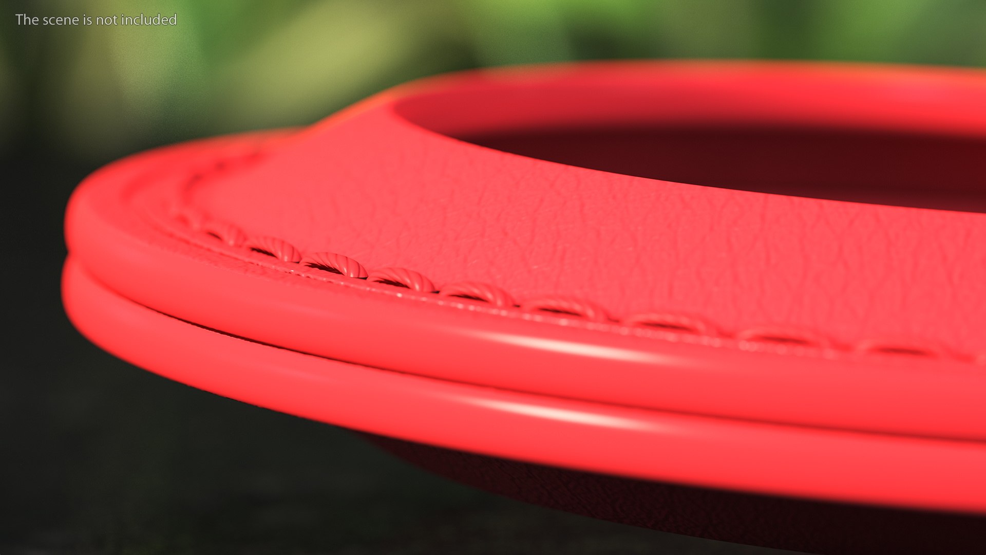 AirTag Leather Key Ring Red model TurboSquid 1765392