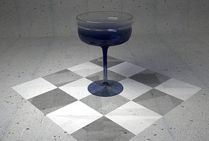 3d margarita glass