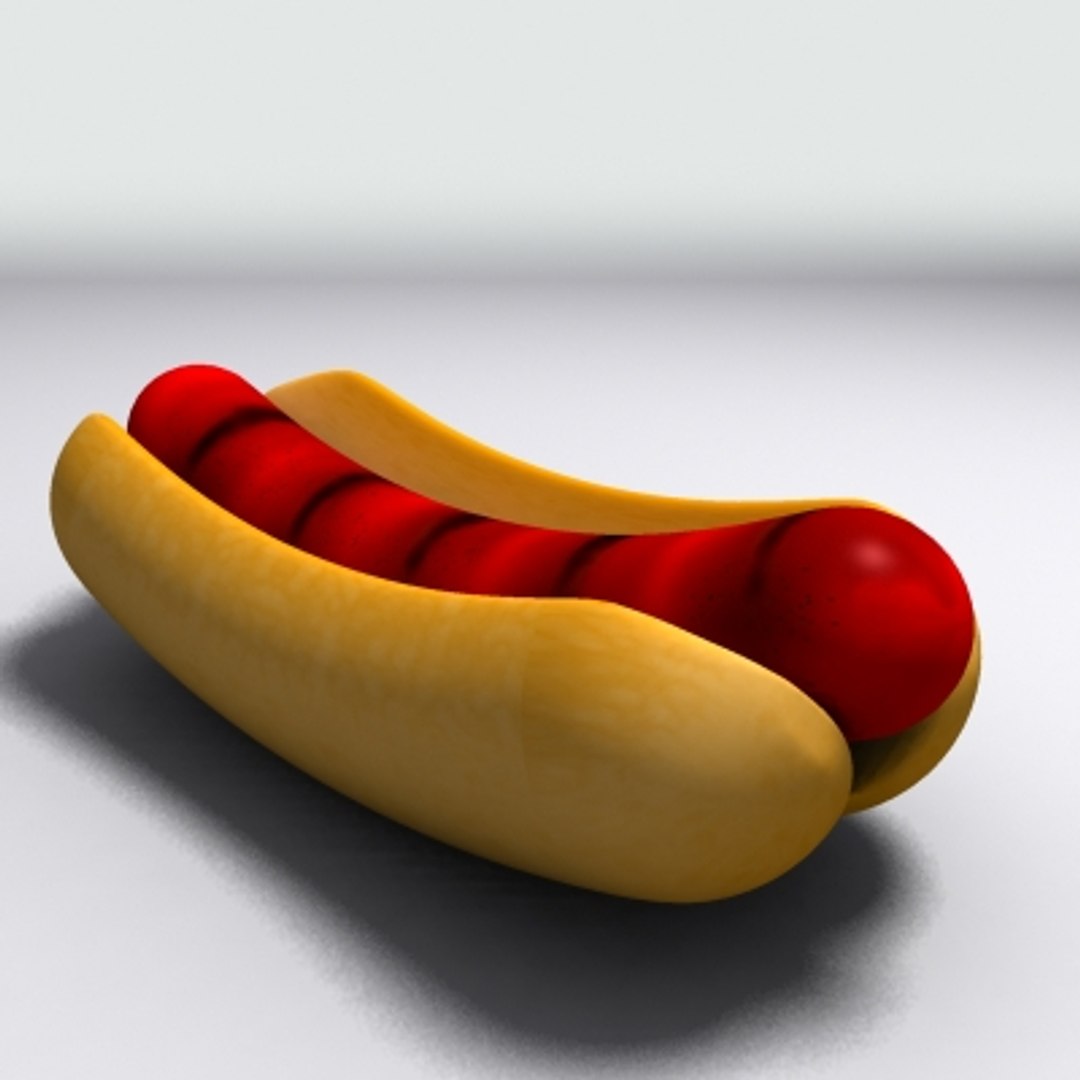 Hotdog Bun Quads 3d Model