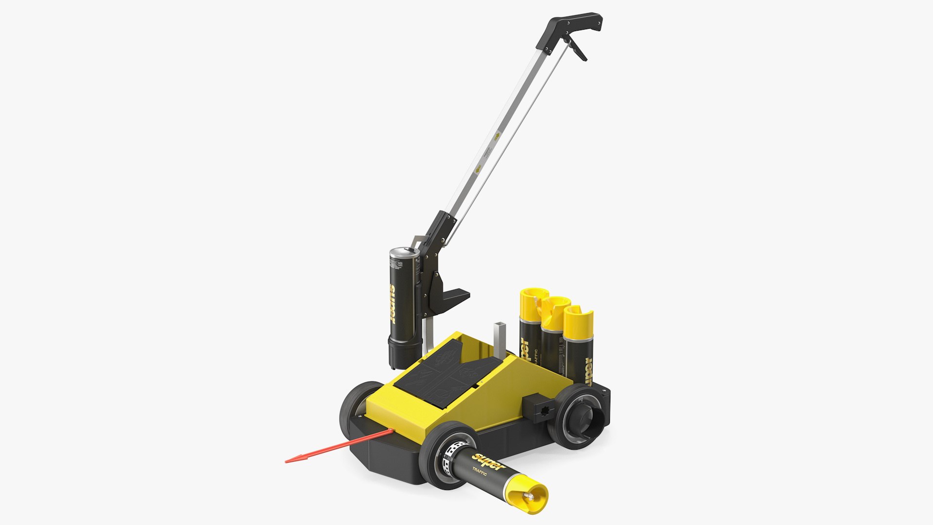 Road and Hard Surface Line Stripping Machine 3D model preview