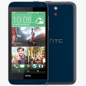 3d htc desire 610 blue
