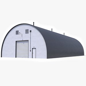 3D model Industrial Hangar 20 PBR