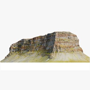 3D Table Mountain Cliffs - 3D PBR Model model