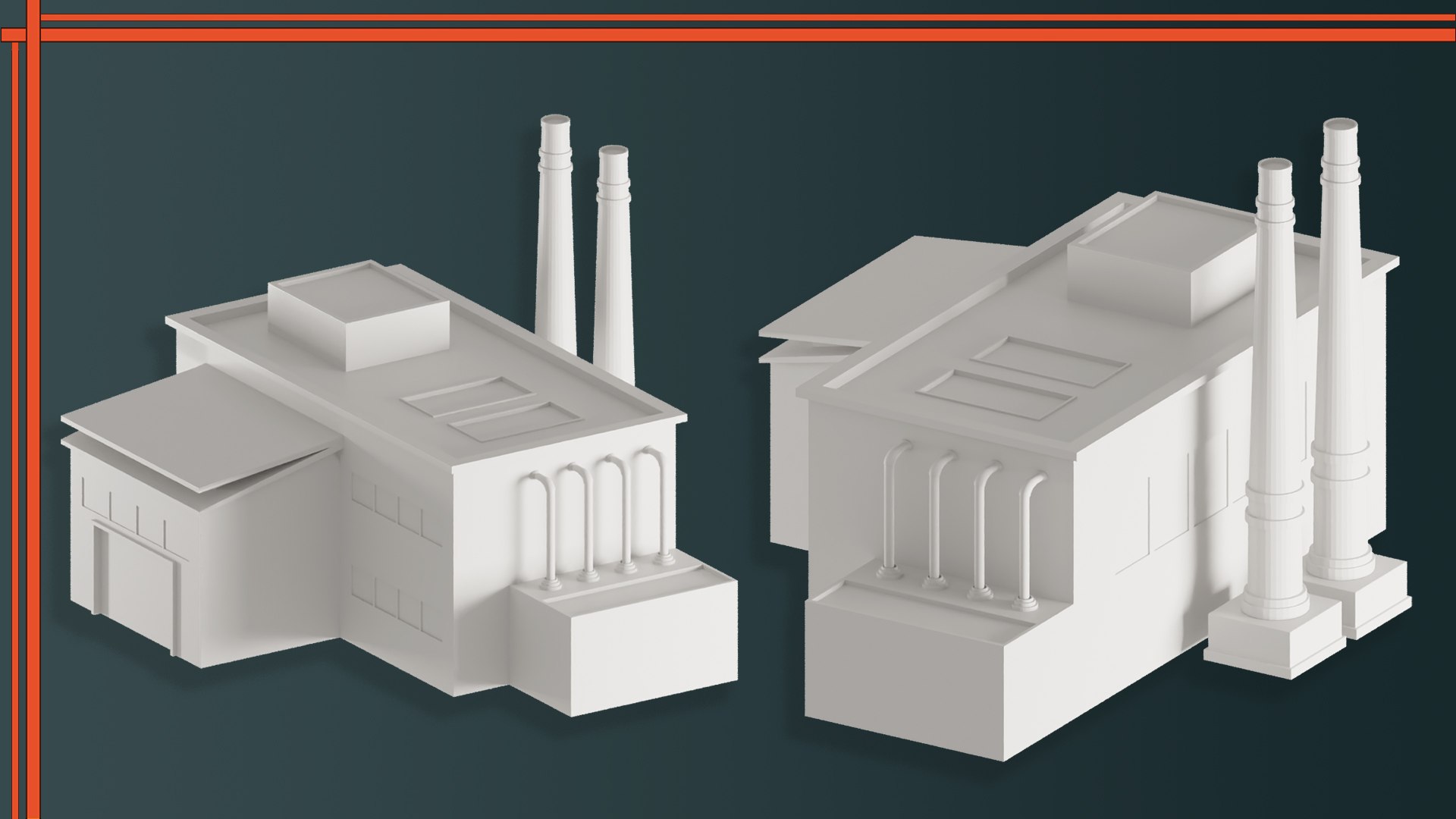 Factory Building VOL-02 Model - TurboSquid 2325399