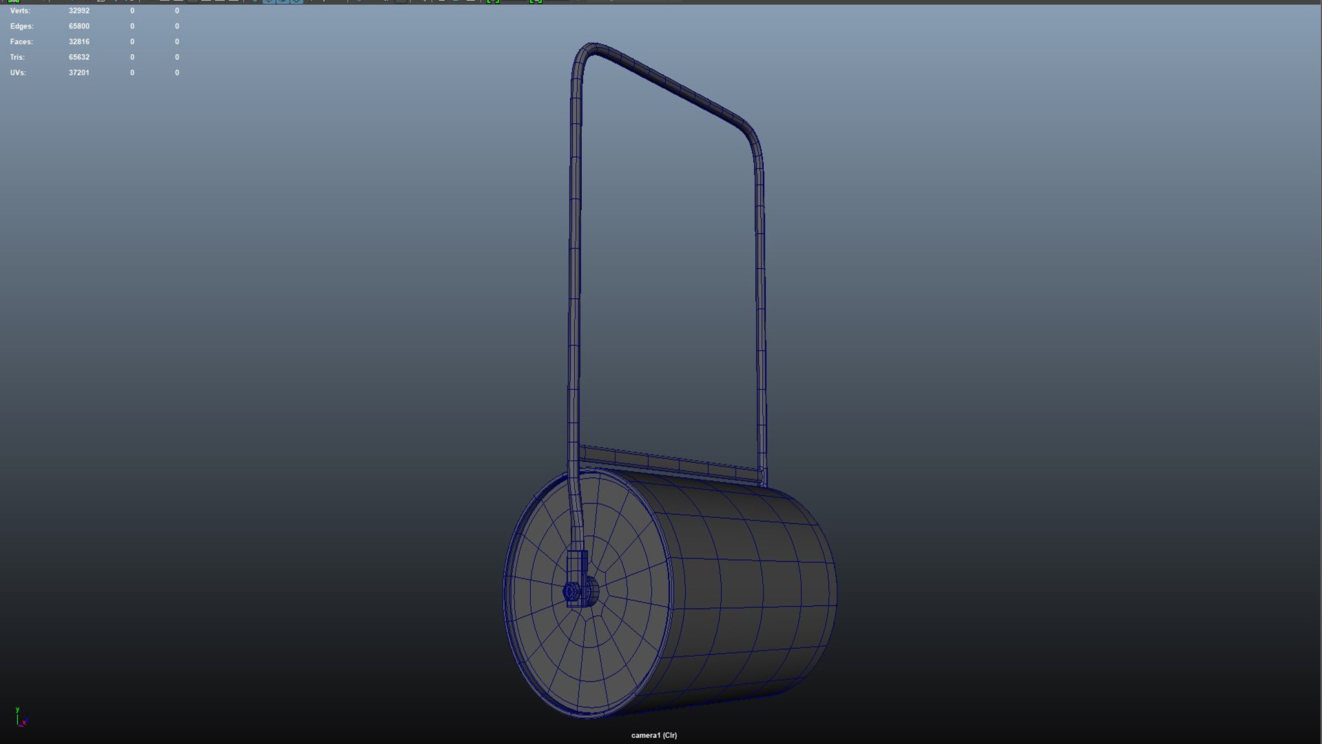 3D Manual Roller Gardening Tool Lawn Roller - TurboSquid 2184961