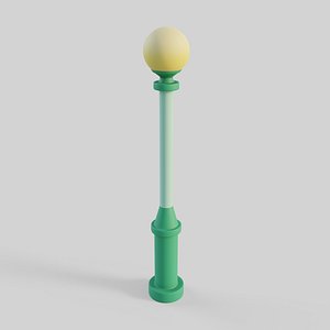3D Cartoon Street Light 4