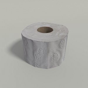 3d model toilet paper