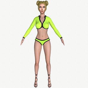 Maya Modular Girl 3 3D model