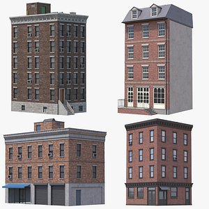 4 Apartment Buildings Collection