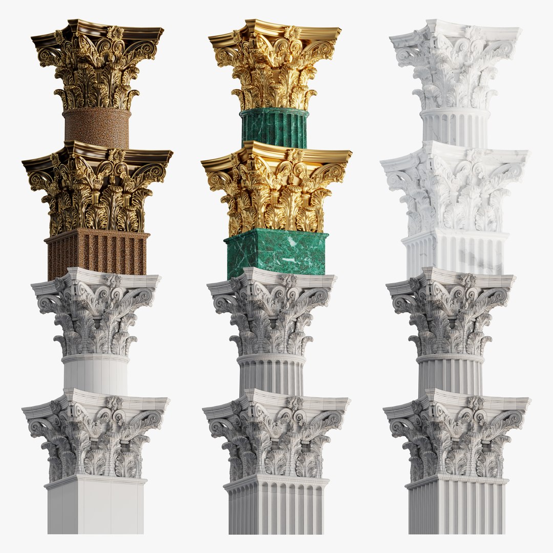 Round and rectangular corinth columns 3D model https://p.turbosquid.com/ts-thumb/EW/TtFaBJ/3t/img2.search.all.cor/jpg/1645625955/1920x1080/fit_q87/d60c0a1ab1c7f55f815c25b9f3001b8ae4f4e771/img2.search.all.cor.jpg
