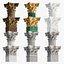 Round and rectangular corinth columns