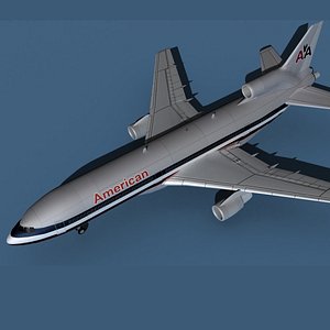 Lockheed L-1011-50 American Airlines 3D model