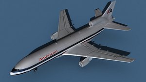 Lockheed L-1011-50 American Airlines 3D model