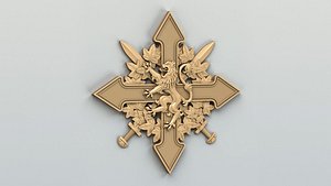 Coat of arms decorative 010 3D