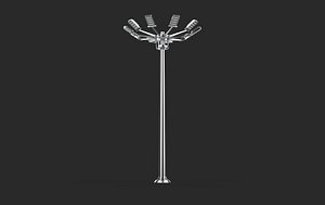 3D High Mast Stadium light 3D model