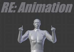 3D second life bento animations model
