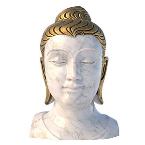 3D Budha Head bust