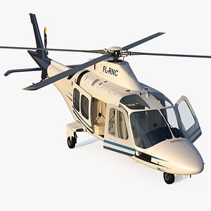 Agusta AW109S Grand Blue Rigged