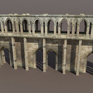Castle Ruin #2 Low poly 3d Model