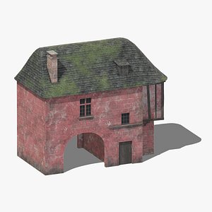 Castle Medieval Middle Ages 04 Low Poly PBR Realistic model