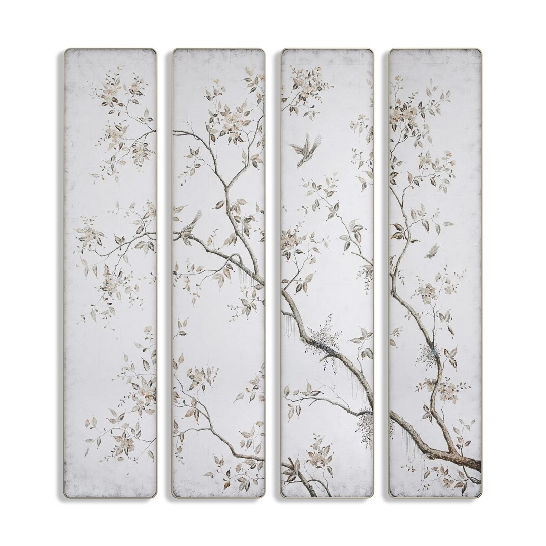 Madeline Four Panel Wall Mirror 3D Model - TurboSquid 2367425