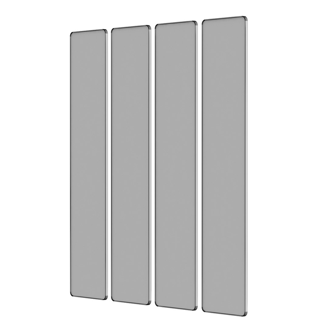 Madeline Four Panel Wall Mirror 3D Model - TurboSquid 2367425