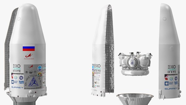 3D модель Ракета-носитель "Союз-2" - TurboSquid 1770169