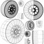 front tyre set