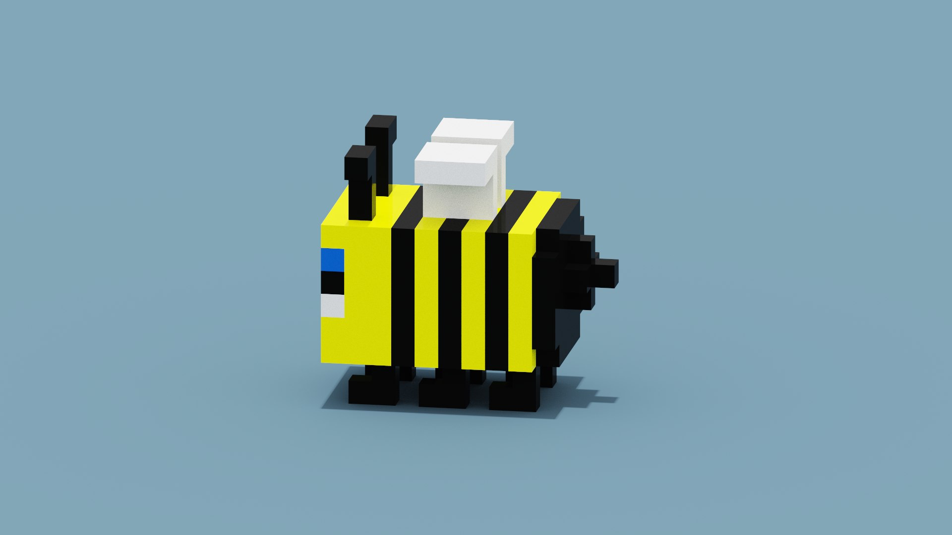 3D Voxel Bee https://p.turbosquid.com/ts-thumb/EW/jY75PJ/GC/spin202207131818010002/png/1657726511/1920x1080/fit_q87/48e3b9f4efa942e7d5fe371780d904fb2dce58ed/spin202207131818010002.jpg