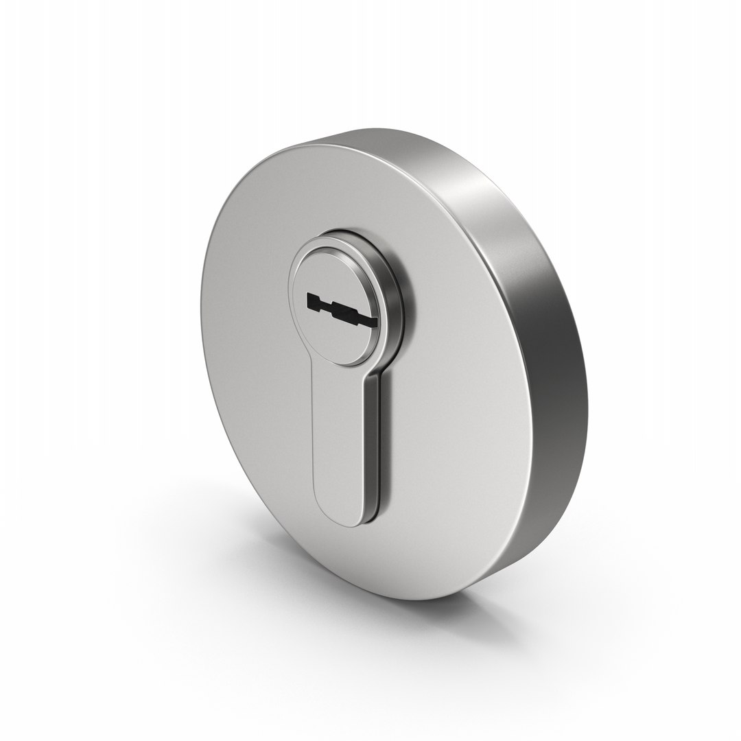 3D Round Door Lock - TurboSquid 1952925