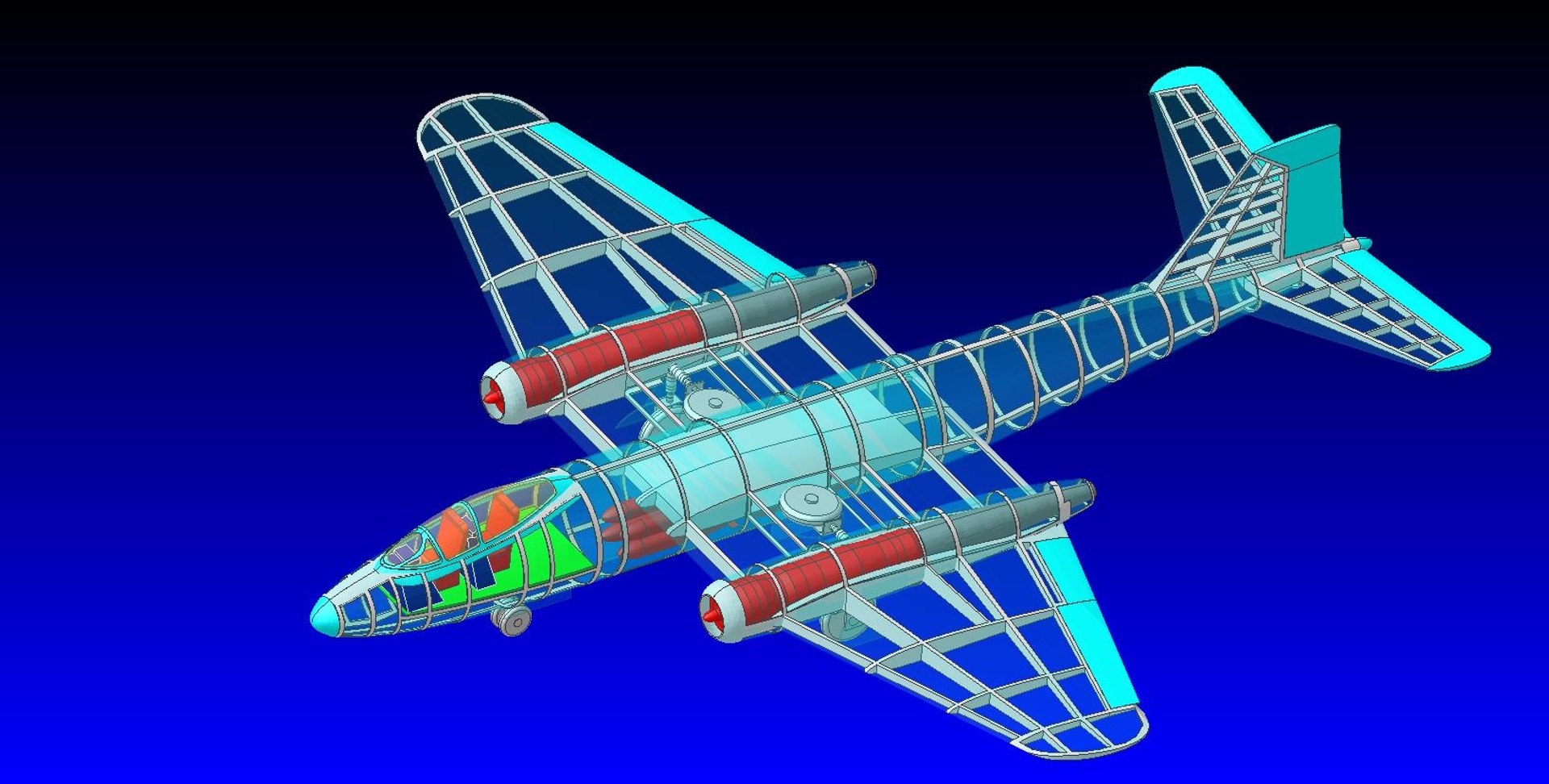 3d Model B-57 Solid Assembly