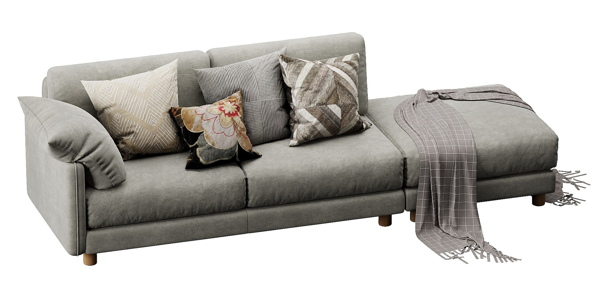 3D Nick Scali Milo Ottoman Model TurboSquid 2020276