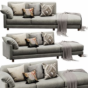 3D Nick scali Milo Ottoman model