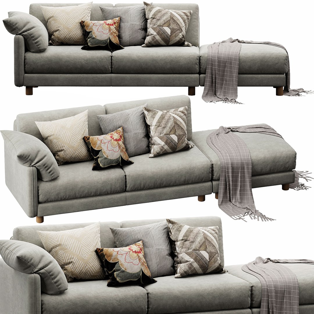 3D Nick Scali Milo Ottoman Model TurboSquid 2020276