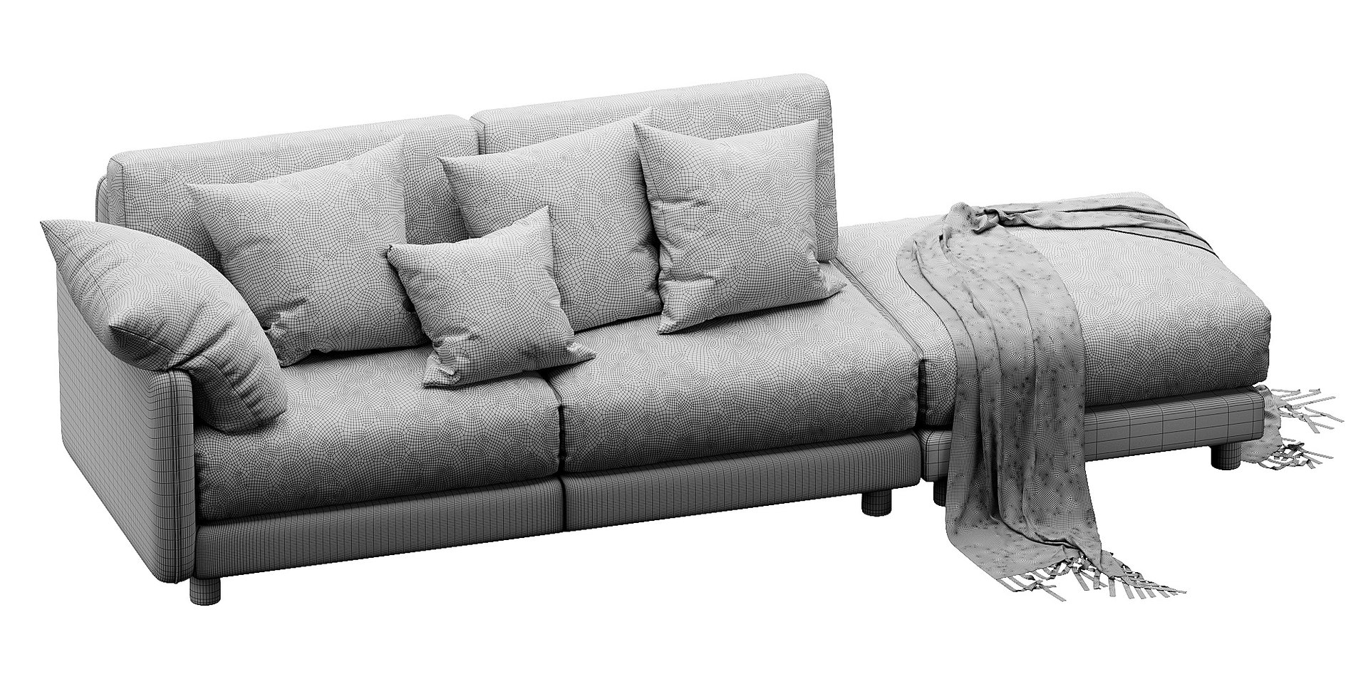 3D Nick Scali Milo Ottoman Model TurboSquid 2020276