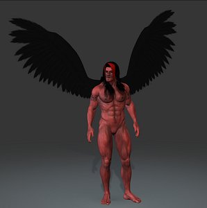 3d model of demon god